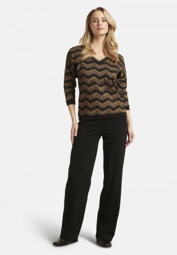 Пуловер с рукавом три четверти