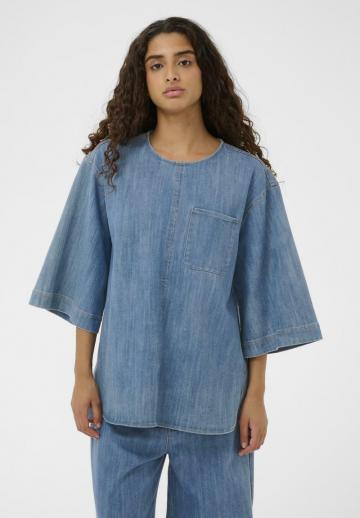 Джинсовая блузка