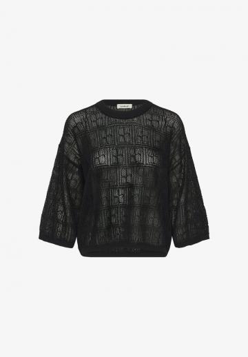 Пуловер с рукавом три четверти