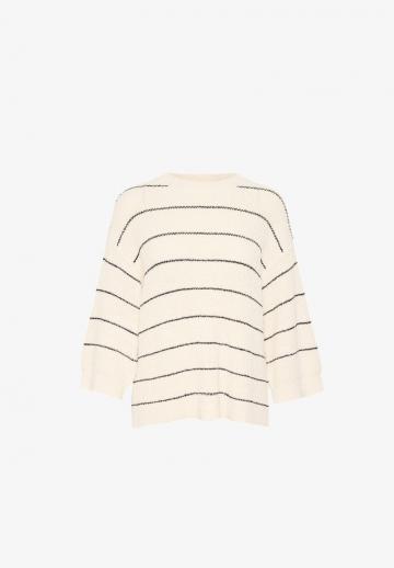 Пуловер в полоску