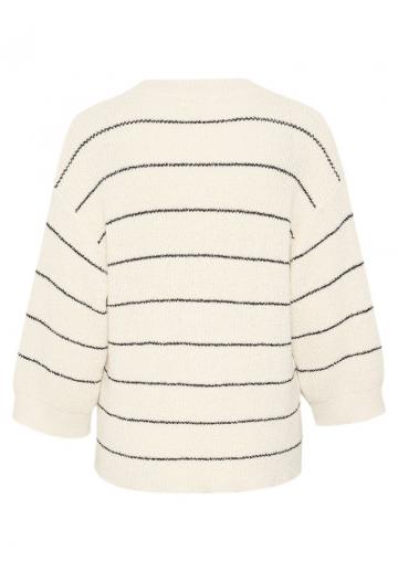 Пуловер в полоску