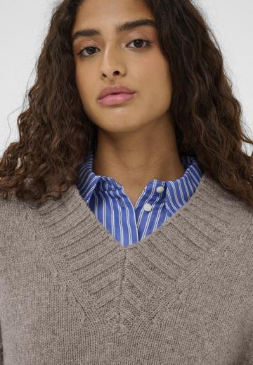 Длинный пуловер