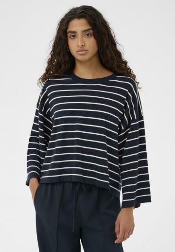 Пуловер с рукавом три четверти