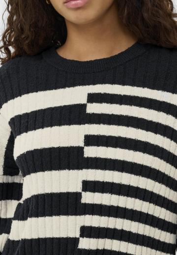 Пуловер в полоску