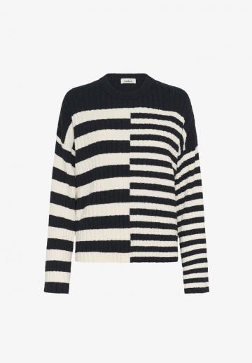 Пуловер в полоску