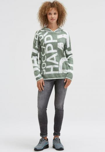 Пуловер с капюшоном