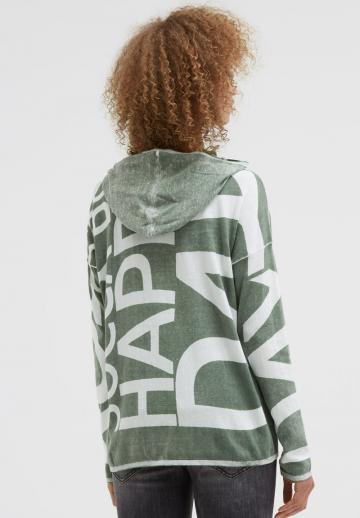 Пуловер с капюшоном