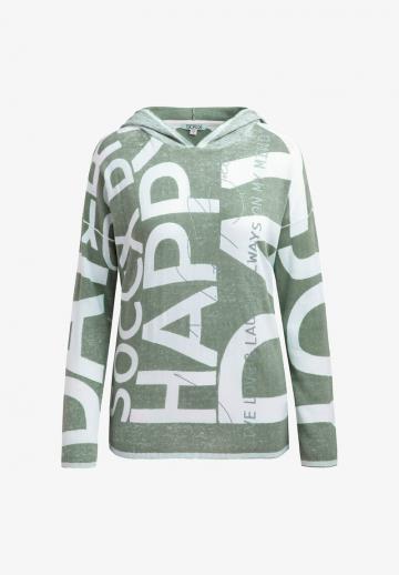 Пуловер с капюшоном