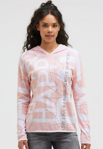 Пуловер с капюшоном