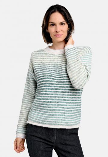 Пуловер в полоску