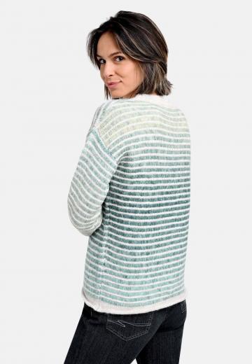 Пуловер в полоску