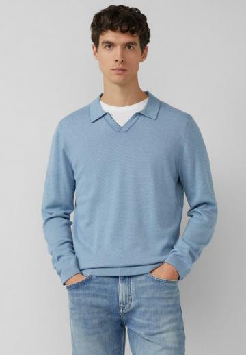 Поло с длинным рукавом