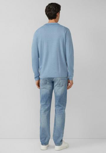 Поло с длинным рукавом