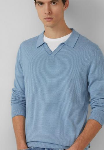 Поло с длинным рукавом