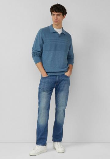 Поло с длинным рукавом