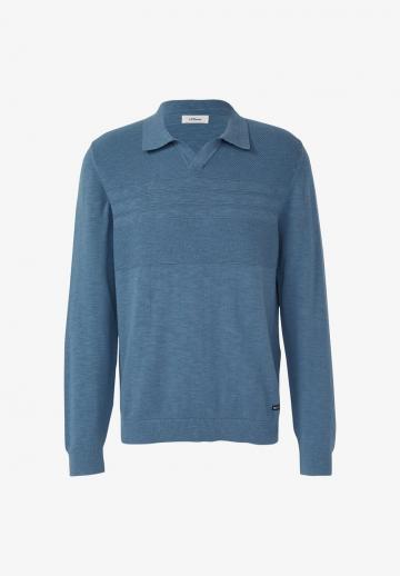 Поло с длинным рукавом