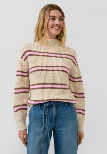 Пуловер в полоску