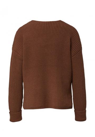 Пуловер с вырезом V