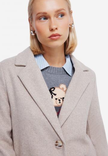 Шерстяное пальто