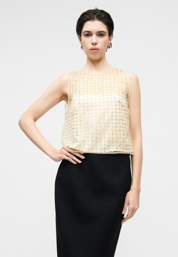 Блузка без рукавов