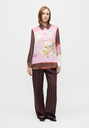 Атласная блузка