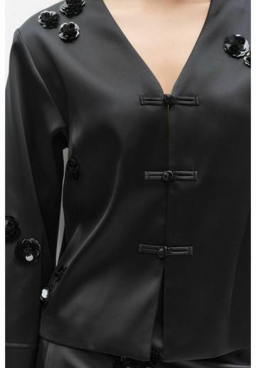 Атласная блузка