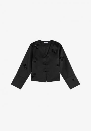 Атласная блузка