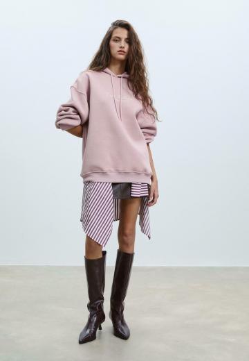 Пуловер с капюшоном