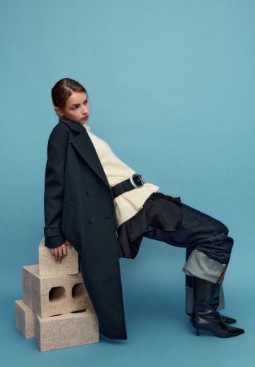 Шерстяное пальто