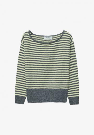 Пуловер в полоску