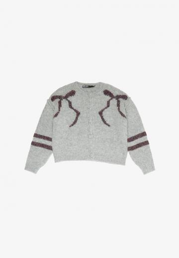 Жаккардовая вязаная кофта