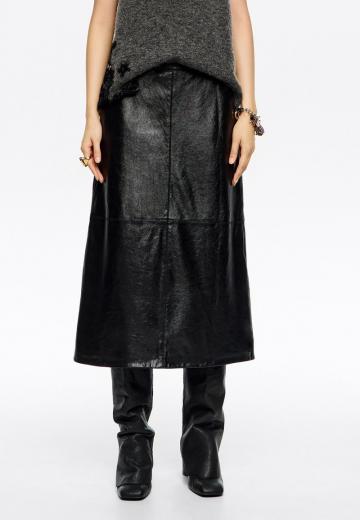 Кожаная юбка