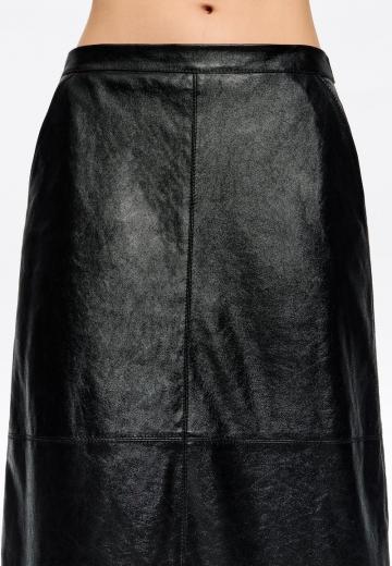Кожаная юбка