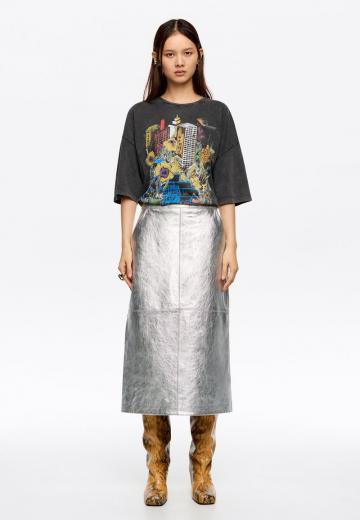 Кожаная юбка