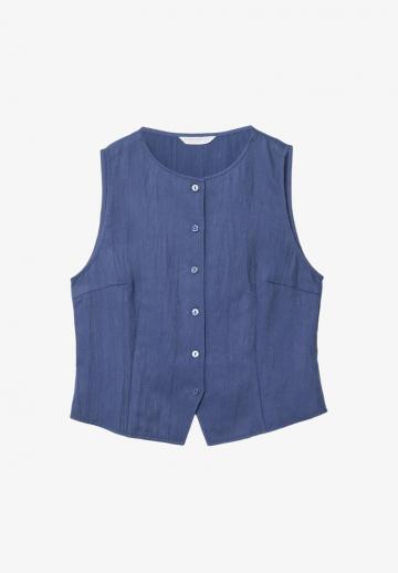 Джинсовая жилетка