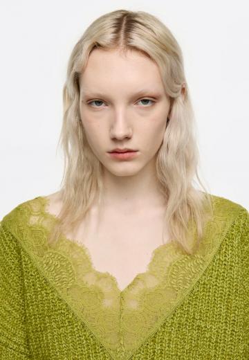 Длинный пуловер