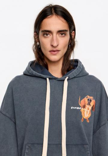 Пуловер с капюшоном