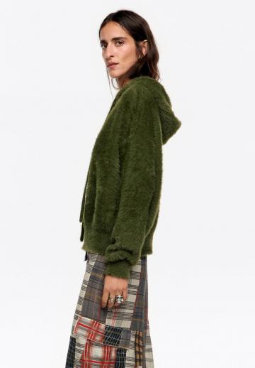 Пуловер с капюшоном