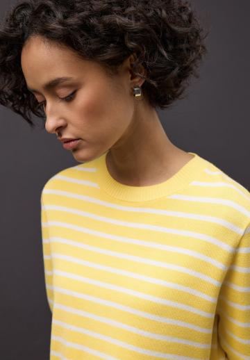 Пуловер в полоску