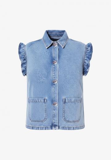 Джинсовая жилетка