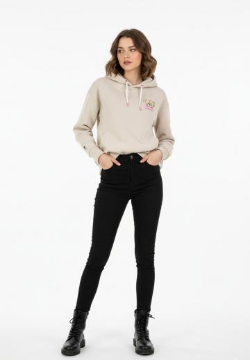 Пуловер с капюшоном