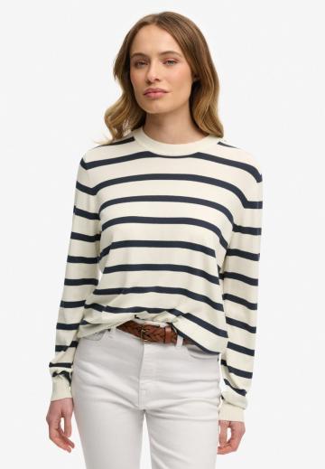 Пуловер в полоску
