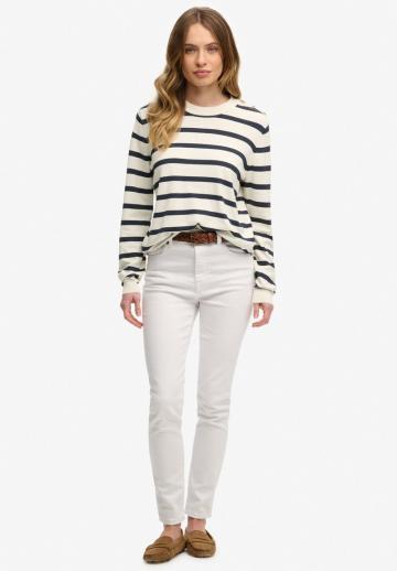 Пуловер в полоску