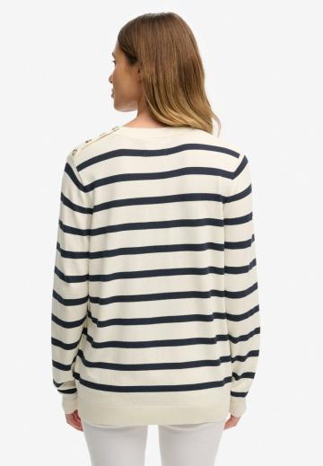 Пуловер в полоску