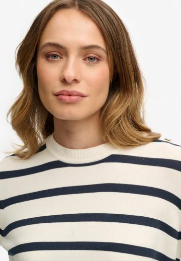 Пуловер в полоску