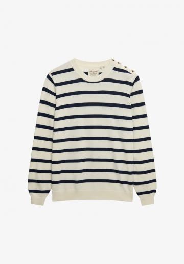 Пуловер в полоску