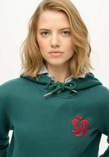 Пуловер с капюшоном