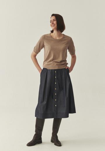 Пуловер с коротким рукавом