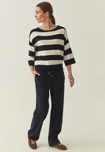 Пуловер в полоску