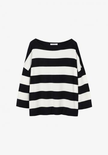 Пуловер в полоску